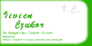 vivien czukor business card